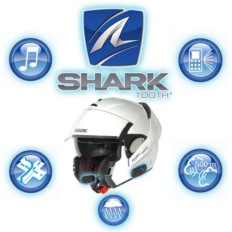 Shark - Communicator - Sharktooth Low-Profile Bluetooth Kit 